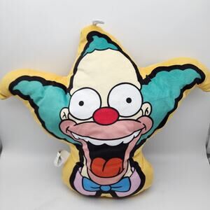 Krusty the Clown Pillow Stuffed Plush Toy 20x17" Multicolor The Simpsons 2022